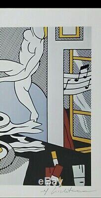 Roy Lichtenstein 1981 original print hand signed with certificate. Resale $3450