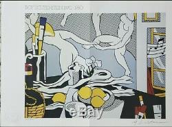 Roy Lichtenstein 1981 original print hand signed with certificate. Resale $3450