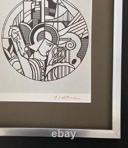 Roy Lichtenstein Vintage 1970 Signed Matted & Framed Offset Lithograph
