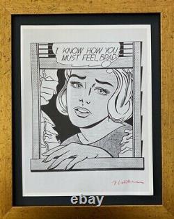 Roy Lichtenstein Vintage 1970 Signed Mounted 11x14 Offset Lithograph Bid