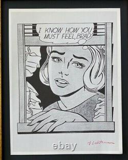 Roy Lichtenstein Vintage 1970 Signed Mounted 11x14 Offset Lithograph Bid