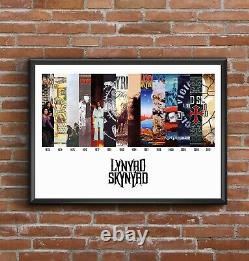 Rush Discography Album Cover Print All 19 Albums on one print great gift
