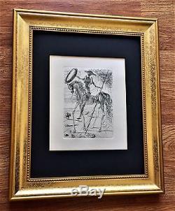SALVADOR DALI Original Signed Etching (1960's) WITH CERTIFICATE OF AUTHENTICITY