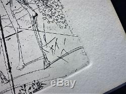 SALVADOR DALI Original Signed Etching (1960's) WITH CERTIFICATE OF AUTHENTICITY