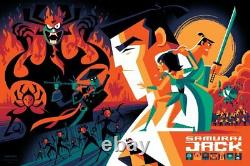 SAMURAI JACK Screen Print Poster by Tom Whalen Mondo Art Limited #/300 NEW RARE