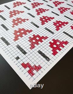 SPACE INVADER'HOMEWORK' Extremely rare signed screen print from 2006! POW