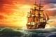 Sail Ship Seascape Canvas Picture Print Wall Art