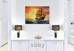 Sail Ship Seascape Canvas Picture Print Wall Art