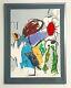 Sale! Eddie Martinez Hand Signed Numbered Lithograph 44/ 80 Museum Glass Frame