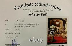 Salvador Dali 1974 Original Print Hand Signed with Certificate. Resale $5,750