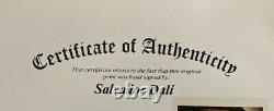 Salvador Dali 1974 Original Print Hand Signed with Certificate. Resale $5,750