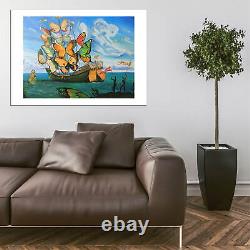 Salvador Dali Butterfly Sails Giclee Wall Art Poster Print