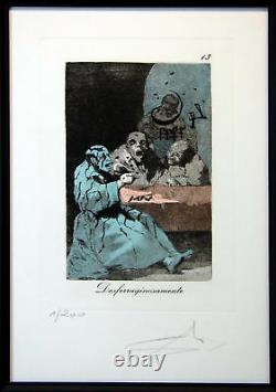 Salvador Dali Caprices De Goya Authentic Complete 80 piece Suite Framed