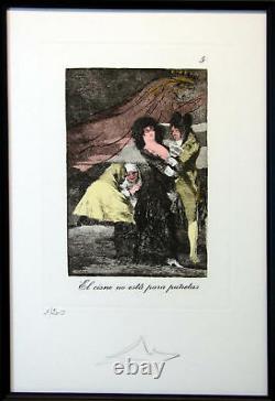 Salvador Dali Caprices De Goya Authentic Complete 80 piece Suite Framed