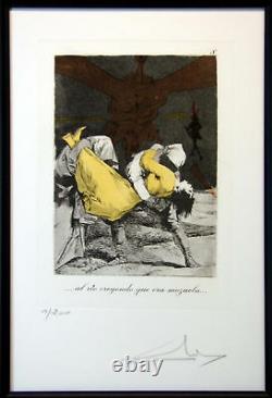 Salvador Dali Caprices De Goya Authentic Complete 80 piece Suite Framed