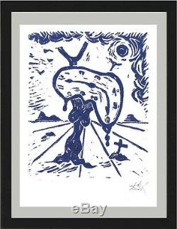 Salvador Dali Hand Signed Ltd Edition Print Memory Landscape withCOA (unframed)