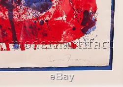 Sam Francis Affiche Moderna Museet Stockholm Lithograph Signed Painting Large