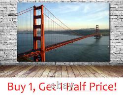 San Francisco Golden Gate Bridge Canvas Picture Wall Art Print Cityscape