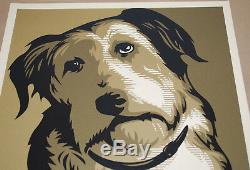 Shepard Fairey Adopt GOLD Variant'09 S/N Art Poster Print Obey Giant