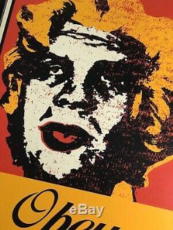 Shepard Fairey Marilyn Warhol Signed Print Obey Giant Poster Andy Art Obama Hope