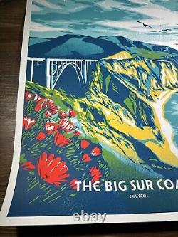 Shepard Fairey Obey Giant Big Sur Coast Art Screen Print Fifty-Nine Parks