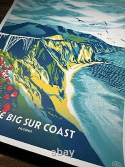 Shepard Fairey Obey Giant Big Sur Coast Art Screen Print Fifty-Nine Parks