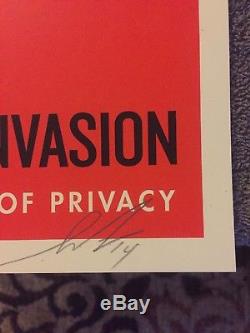 Shepard Fairey Obey Giant Home Invasion 2 2014 signed 18x24 edition of 300 mint