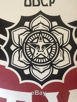 Shepard Fairey Obey Giant MAKE ART NOT WAR Art Print Poster Signed 24x36