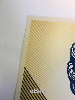 Shepard Fairey Obey Giant PEACE HOLIDAY Signed Numbered Screen Print RARE Ed 575