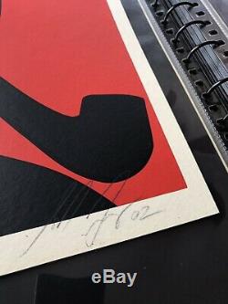 Shepard Fairey Signed Obey Comandante Marcos 2002 Print SN Poster Hope Obama Art