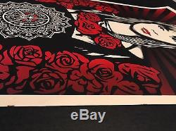 Shepard Fairey x Kai Regan Rose Girl S/N Art Print Obey Giant 2008 321/450