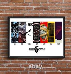 Shinedown Discography Multi Album Art Print Updated for 2022