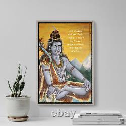Shiva Art Print Photo Poster Gift Quote Mahadeva Hindu Deity Religion