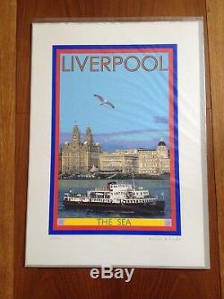 Sir Peter Blake Pop Art Ltd Edition Signed Print Liverpool Waterfront Ferry