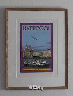 Sir Peter Blake Pop Art Ltd Edition Signed Print Liverpool Waterfront Ferry
