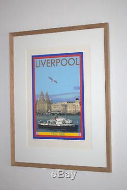 Sir Peter Blake Pop Art Ltd Edition Signed Print Liverpool Waterfront Ferry