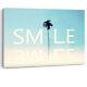 Smile Motivational Inspirational Happy Framed Canvas Wall Art Picture Print