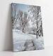 Snowy Landscape Scene Photograph -deep Framed Canvas Wall Art Picture Print
