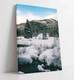 Snowy Landscape Scenery Photograph -deep Framed Canvas Wall Art Picture Print