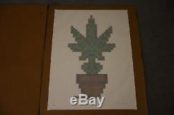 Space Invader Hollyweed Print Brown ComplexCon 2018 Signed and Numbered