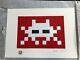 Space Invader Invasion White Signed Print /50 Mint Stored Flat Pow