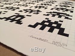 Space Invader Repetitions Variations Evolutions Signed Print. Mint. In Hand