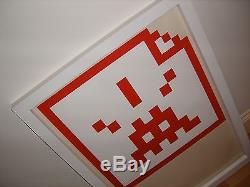 Space Invader Space File (Red) Print 2006 Limited to 30