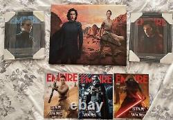 Star wars canvas, framed mags and non framed mags