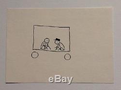 Stik Original Pen And Ink Drawing Signed And Authenticated 2008 Very Rare