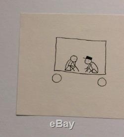 Stik Original Pen And Ink Drawing Signed And Authenticated 2008 Very Rare