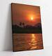 Sunset 4 Canvas Wall Art Float Effect/frame/picture/poster Print- Yellow Gold