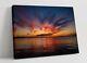 Sunset 8 Canvas Wall Art Float Effect/frame/picture/poster Print- Red Yellow