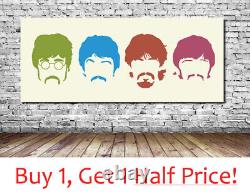 THE BEATLES CANVAS WALL ART PRINT Ready To Hang FRAMED CANVAS PICTURE