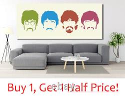 THE BEATLES CANVAS WALL ART PRINT Ready To Hang FRAMED CANVAS PICTURE